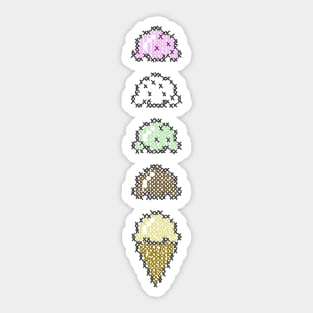 Delicious dessert Pixel icecream Sticker